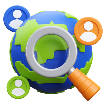 Encuesta global  3D Icon