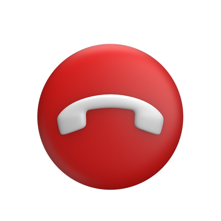 通話終了  3D Icon
