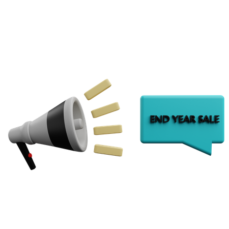 End Year Sale Promotion  3D Icon