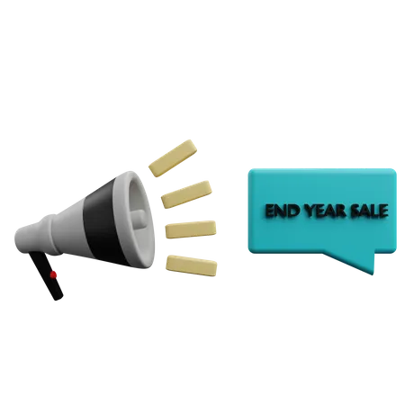 End Year Sale Promotion 3D Icon