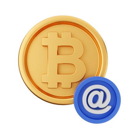 Endereço bitcoin  3D Icon