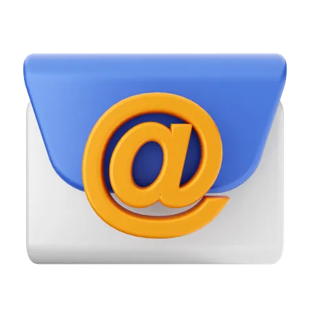 Endereço de e-mail mensagem  3D Icon