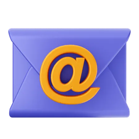 Endereço de e-mail mensagem  3D Icon