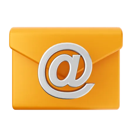 Endereço de e-mail mensagem  3D Icon