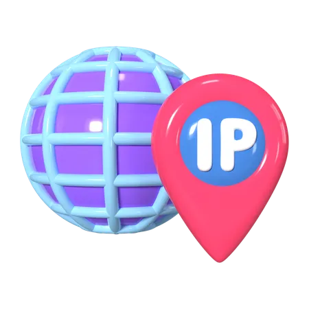 Endereço de IP  3D Icon