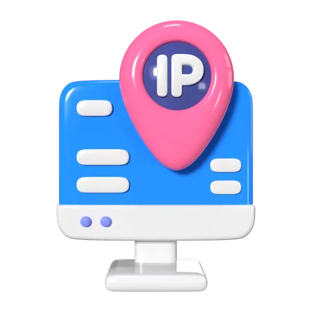 Endereço de IP  3D Icon