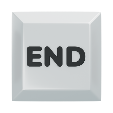 Ending Keyboard Key  3D Icon