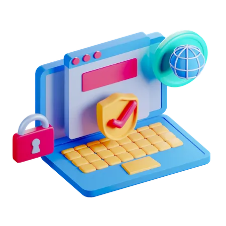 Endpoint Security  3D Icon