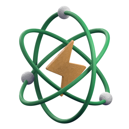 Energia Atômica  3D Illustration