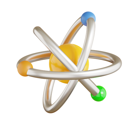 Energía atómica  3D Icon