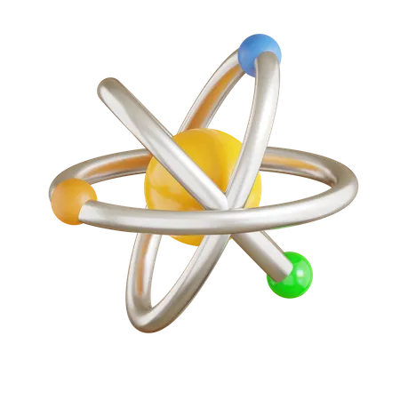 Energía atómica  3D Icon