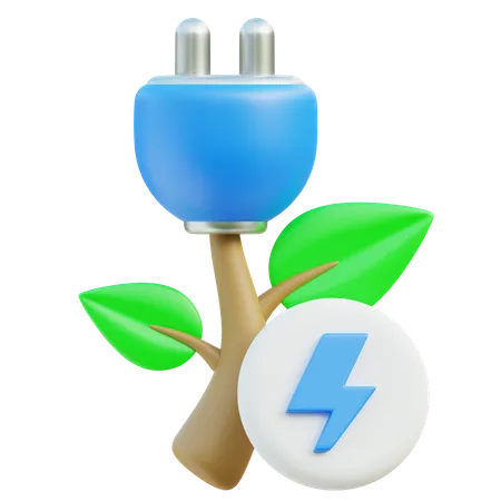 Energía de biomasa  3D Icon