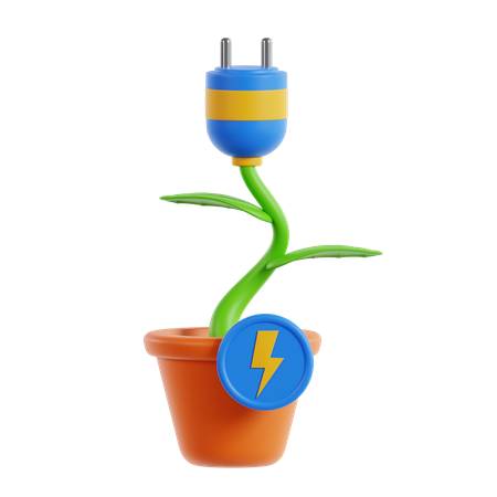 Energia de biomassa  3D Icon