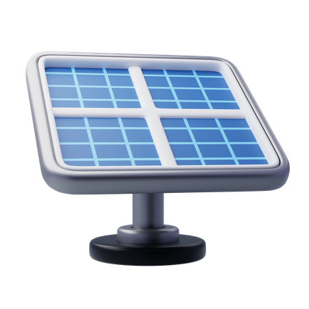Energia do painel solar  3D Icon