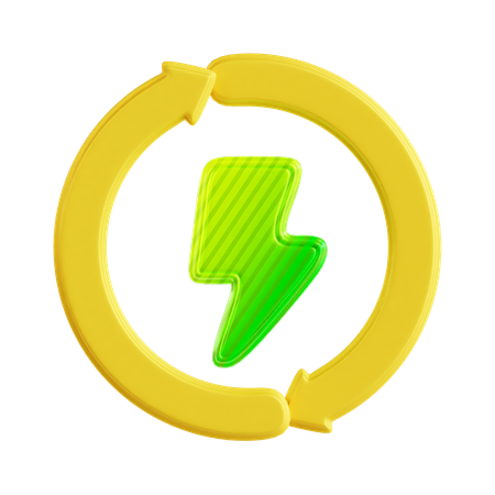 Energía ecológica  3D Icon