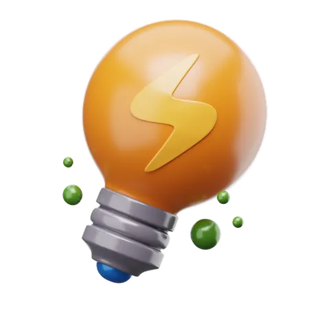 Energía eléctrica  3D Icon