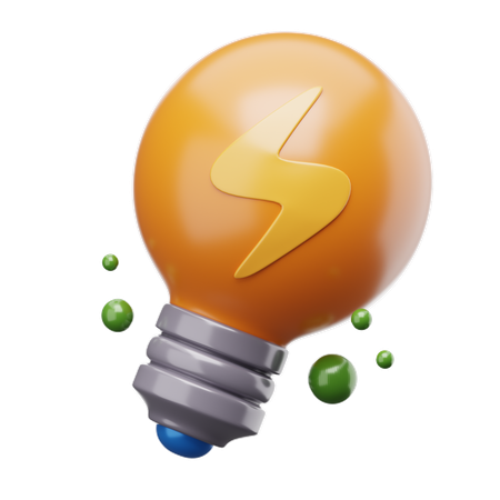 Energia elétrica  3D Icon