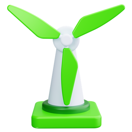 Energía eólica  3D Icon