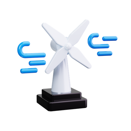 Força do vento  3D Icon