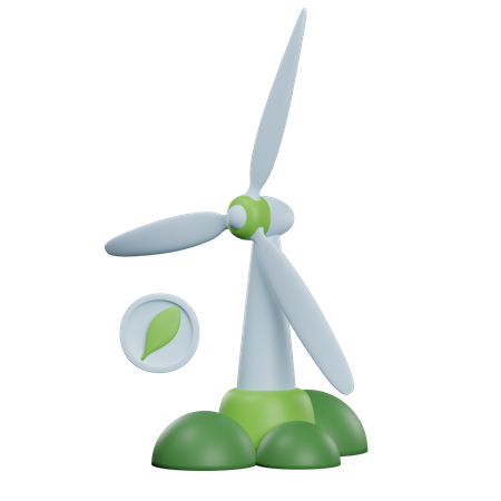 Energía eólica  3D Icon