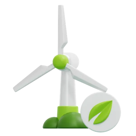 Energía eólica  3D Icon