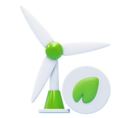 Energia eólica  3D Icon