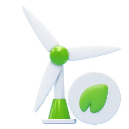 Energia eólica  3D Icon