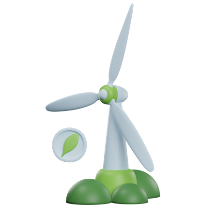 Energia eólica  3D Icon