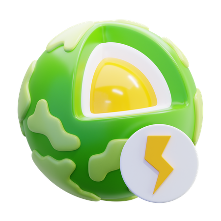 Energia geotérmica  3D Icon