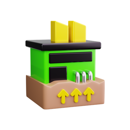 Energia geotérmica  3D Icon