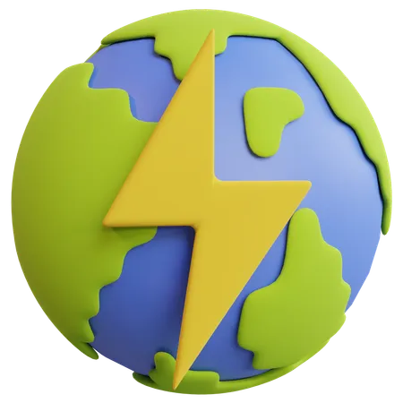 Energia global  3D Icon