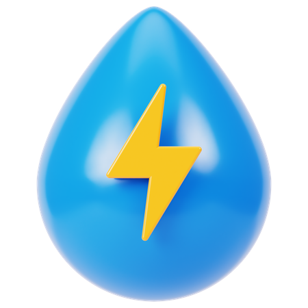 Energia hidrelétrica  3D Icon