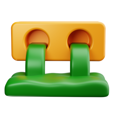 Energia hidrelétrica  3D Icon