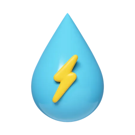 Energia hidroelétrica  3D Icon
