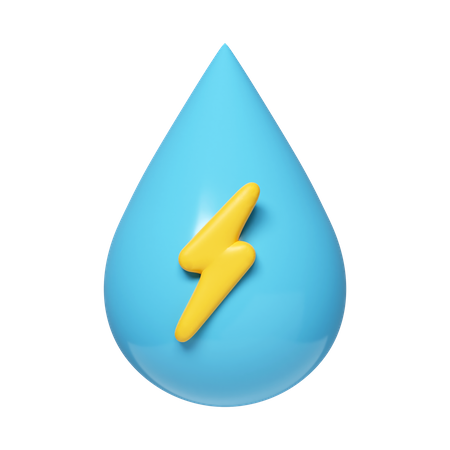 Energía hidroeléctrica  3D Icon