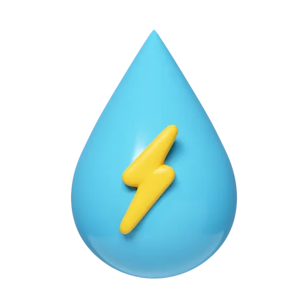 Energía hidroeléctrica  3D Icon