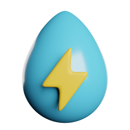 Energía hidroeléctrica  3D Icon