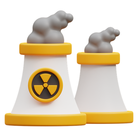 Energia nuclear  3D Icon