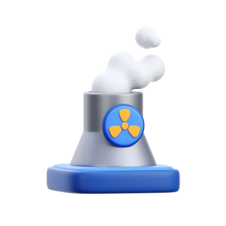 Energía nuclear  3D Icon