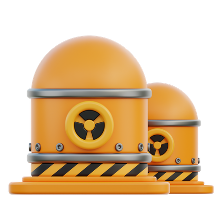 Energía nuclear  3D Icon