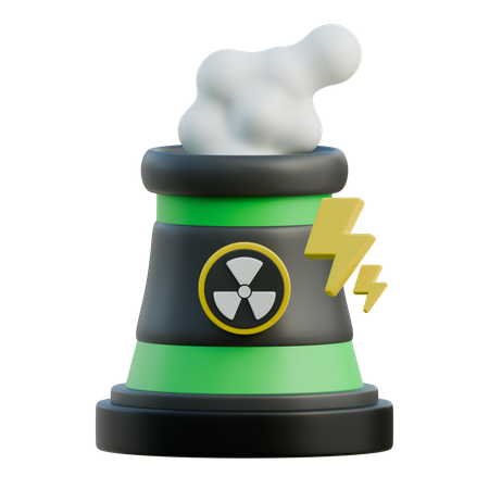 Energia nuclear  3D Icon