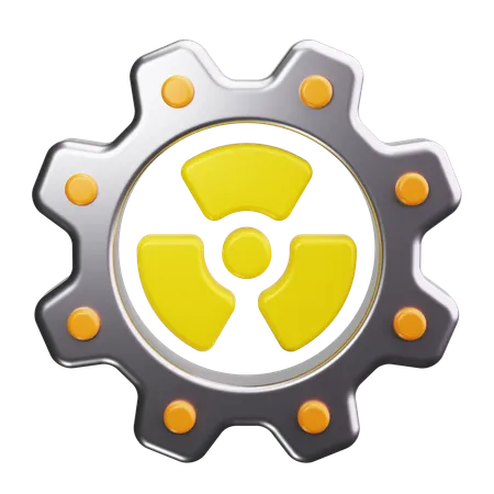 Energía nuclear  3D Icon