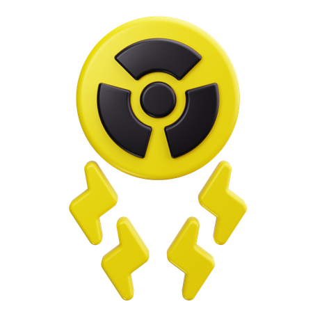 Energía nuclear  3D Icon