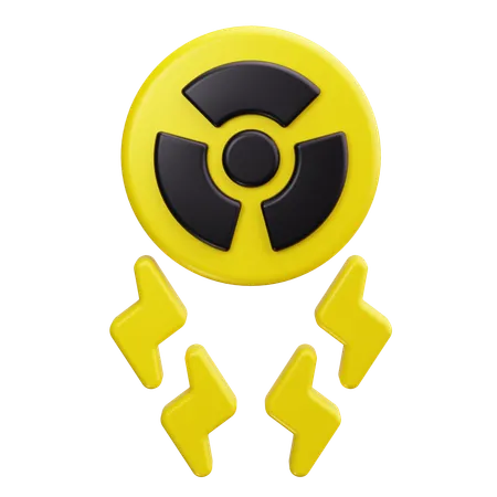 Energía nuclear  3D Icon