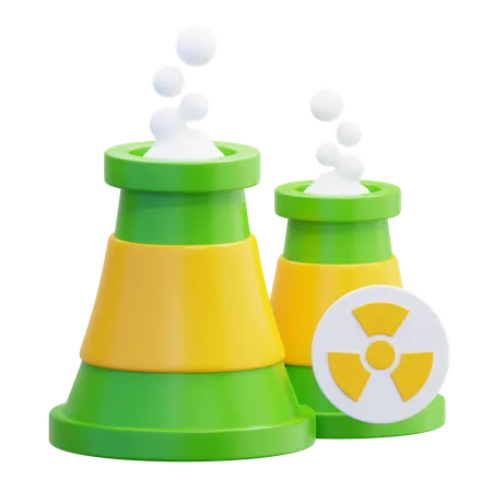 Energía nuclear  3D Icon