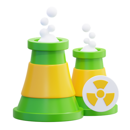 Energia nuclear  3D Icon