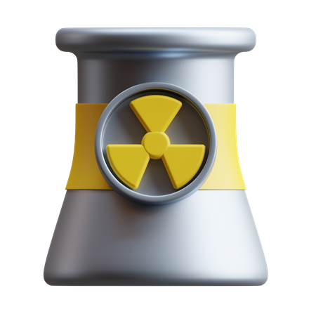 Energia nuclear  3D Icon