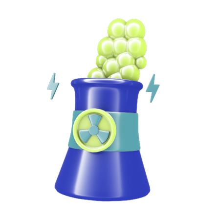 Poder nuclear  3D Icon