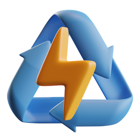 Energía renovable  3D Icon