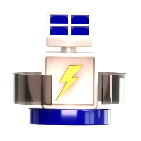 Energia solar  3D Icon